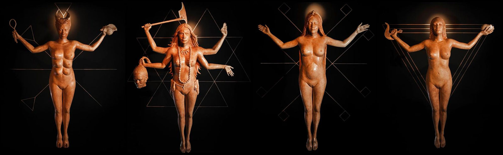 Inanna, Kali, Mary Magdalene and Dakini | Project Pleiades, 2017 Inanna, Kali, Mary Magdalene and Dakini | Project Pleiades, 2017