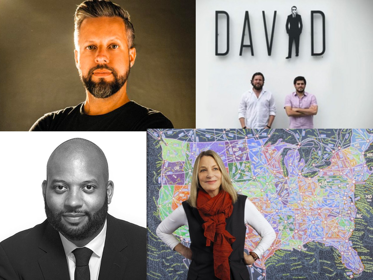 Season 3 guests include (clockwise from top l.) Anselmo Ramos of GUT, Ricardo Casal and Juan Javier Pena of David, Paula Scher of Pentagram, and Bobby C. Martin Jr. of Original Champions of Design Season 3 guests include (clockwise from top l.) Anselmo Ramos of GUT, Ricardo Casal and Juan Javier Pena of David, Paula Scher of Pentagram, and Bobby C. Martin Jr. of Original Champions of Design