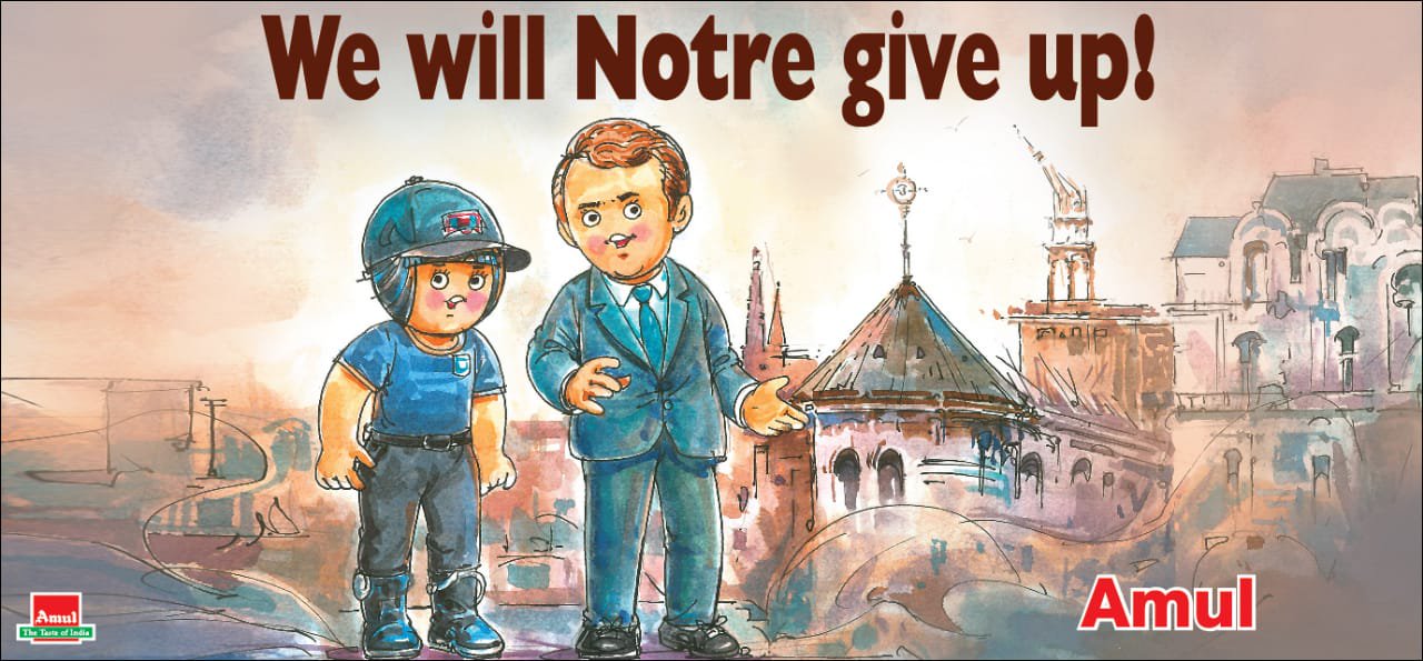 The fire at Notre Dame cathedral in Paris The fire at Notre Dame cathedral in Paris