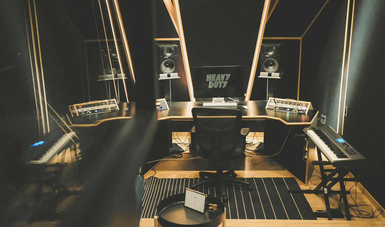 Studio D - Diplo worked on a lot of hits here, including "Lean On" for Major Lazer and "Were R U Now" by Justin Bieber. Studio D - Diplo worked on a lot of hits here, including "Lean On" for Major Lazer and "Were R U Now" by Justin Bieber.