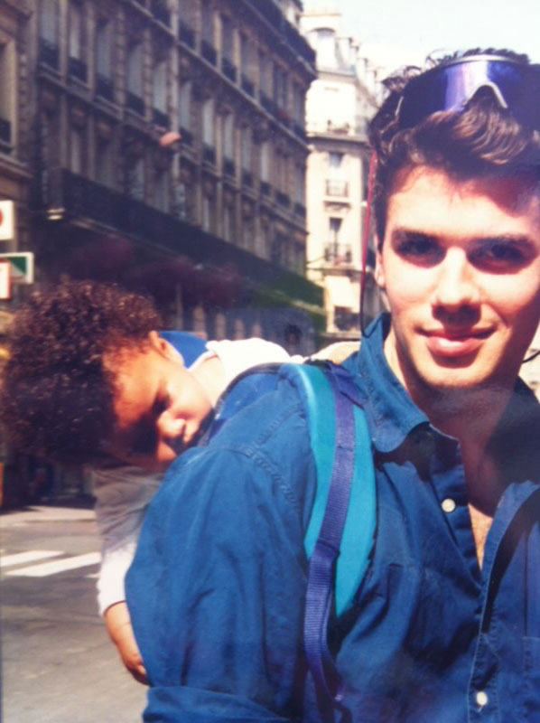 The author as a baby, with her father The author as a baby, with her father