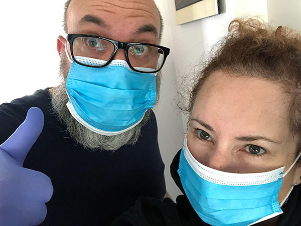 Deborah Mannis-Gardner with her boyfriend Deborah Mannis-Gardner with her boyfriend