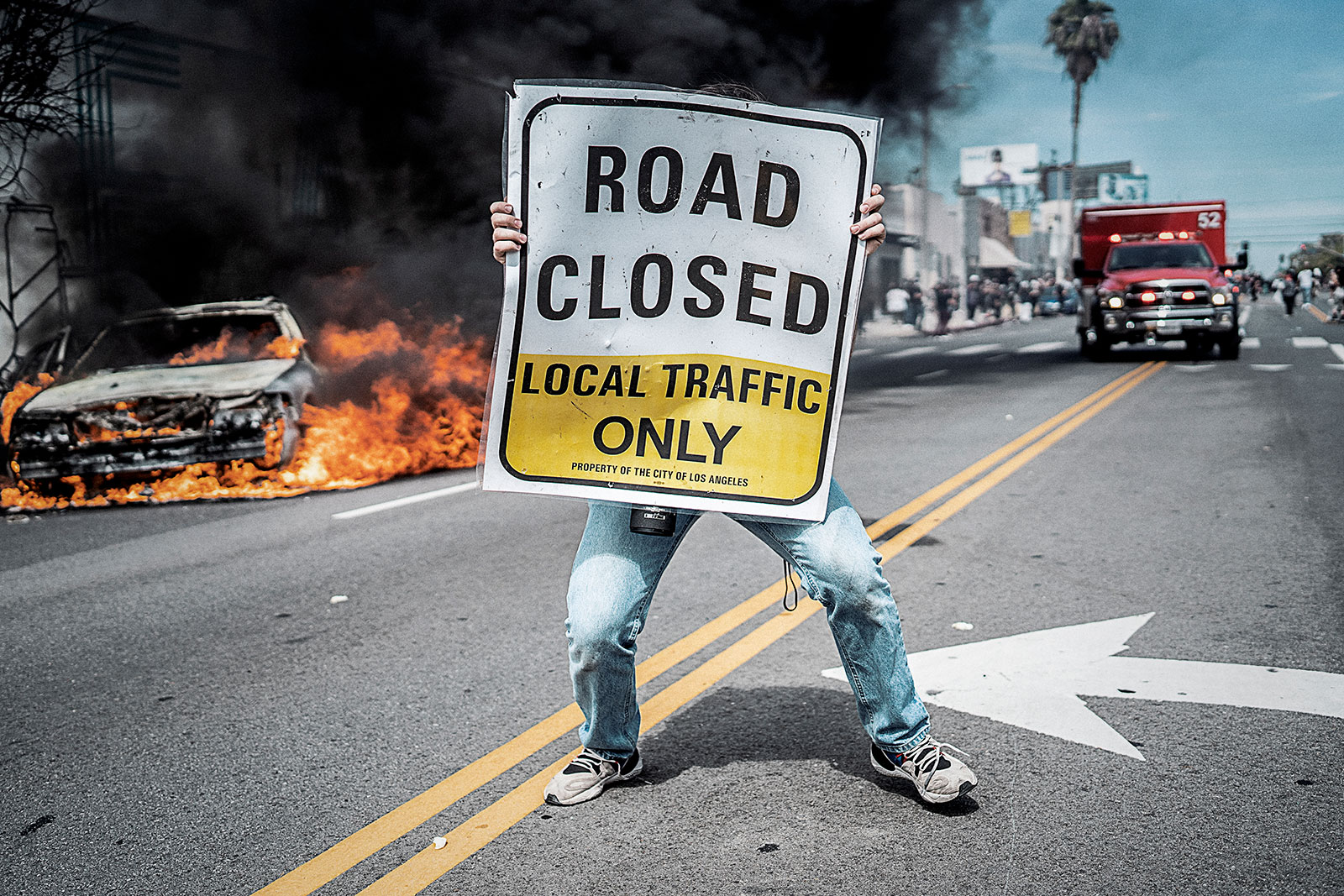 Los Angeles Protest, 3rd and Fairfax, Los Angeles. May 30, 2020 Los Angeles Protest, 3rd and Fairfax, Los Angeles. May 30, 2020