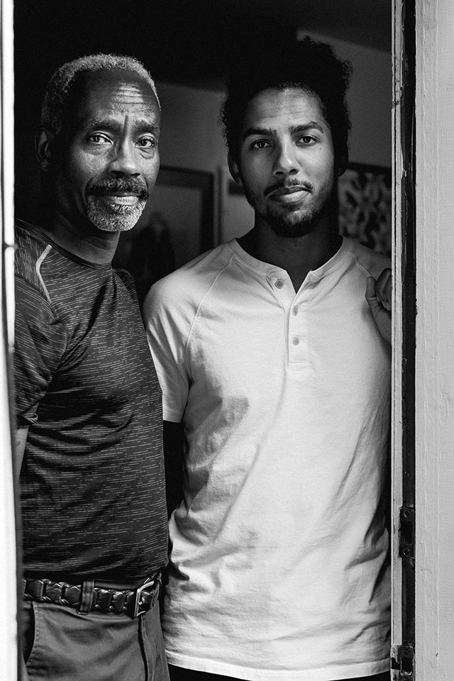 While martial arts specialist <a href="https://www.masterlorenzogibsonsmartialarts.com/">Master Lorenzo Gibson</a> (left) is focused on financial and health concerns, his son Nick worries about social implications as people forget how to interact with others who have different beliefs and values. Photo by <a href="https://www.taniadelcarmen.com/">Tania del Carmen Fernández.</a> Lorenzo Nick