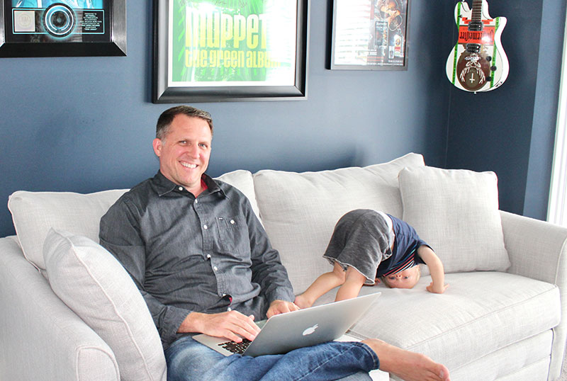 Ray Powell with son Deacon Ray Powell with son Deacon