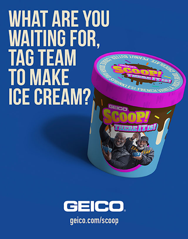 Geico's 'Scoop! There It Is!' Is Now a Real Ice Cream Muse by Clios