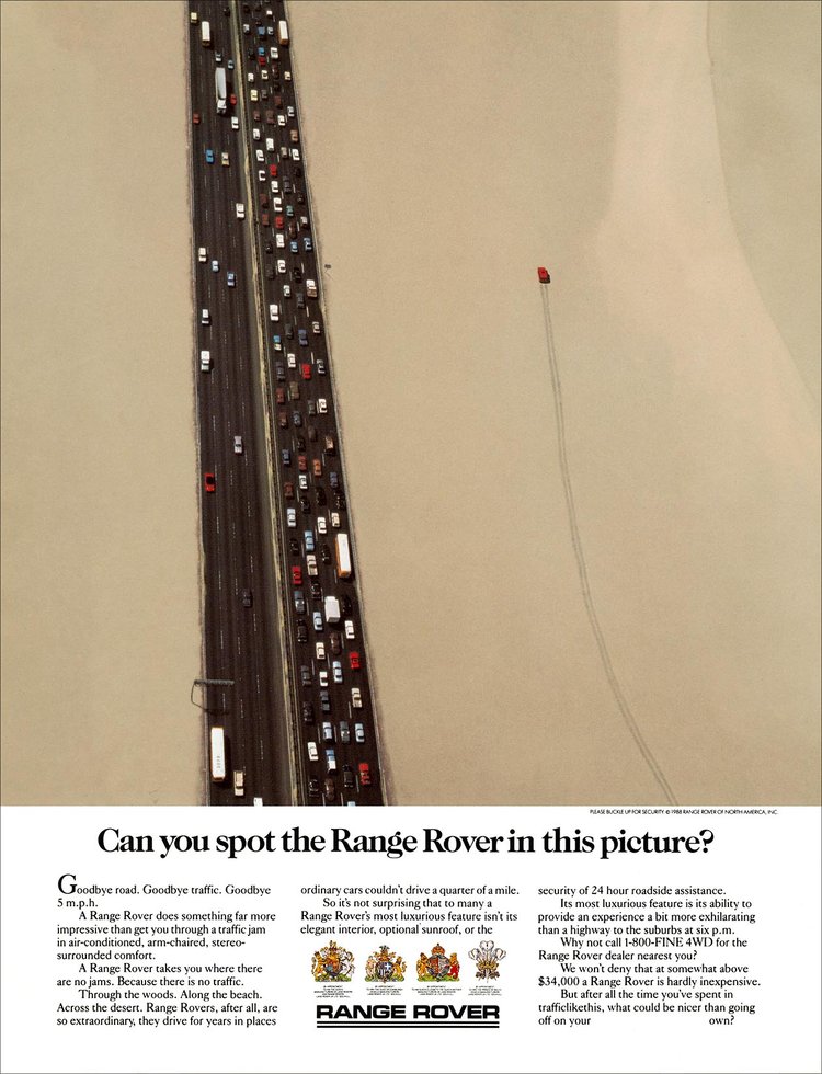 Range Rover print ad